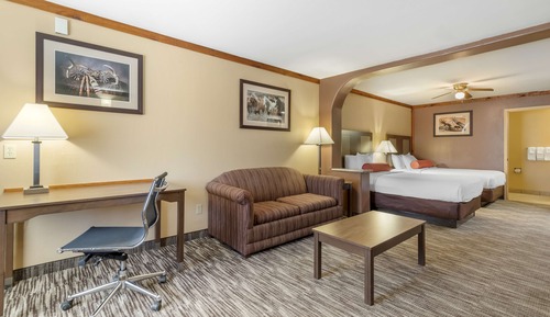 Standard Room, 2 Double Beds, Non Smoking, Refrigerator & Microwave (with Sofabed;Oversized Room)