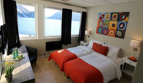 Traditional Double Room, 2 Twin Beds, Sea View
