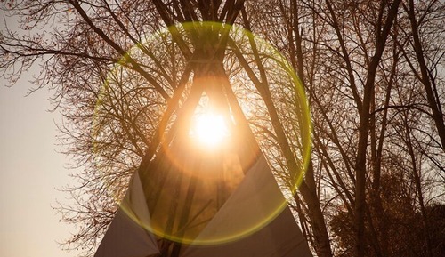 Glamping Tent, 1 Queen bed with shared detached bathroom (Anasazi)