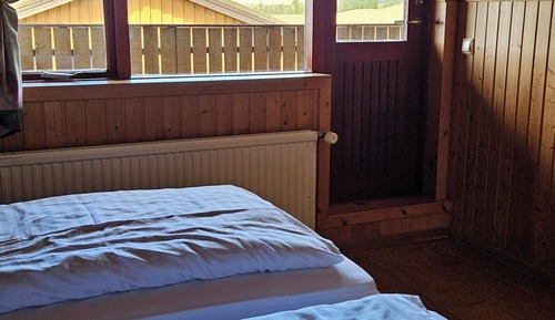 Basic Double Room, 2 Twin Beds, Shared Bathroom