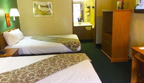 Room, 2 Double Beds, Non Smoking, Refrigerator & Microwave