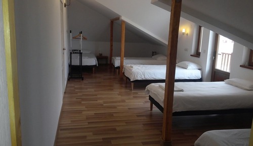Family Quadruple Room, Multiple Beds, Private Bathroom, Courtyard View