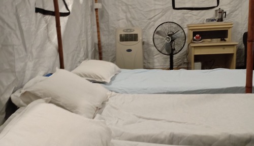 Basic Tent, 1 Bedroom, Shared Bathroom, Garden View