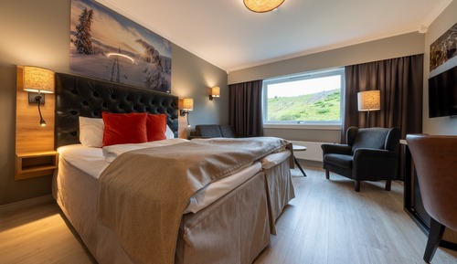 Deluxe Double Room, 1 Queen Bed with Sofa bed, Non Smoking, Mountain View