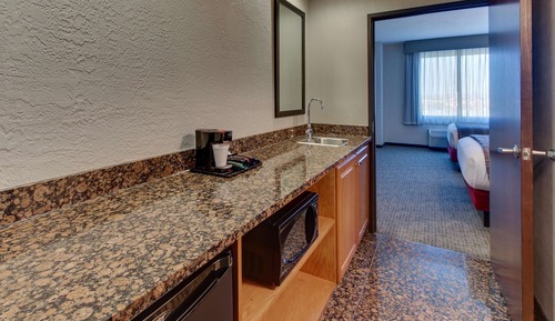 Suite, 2 Queen Beds, Accessible, Refrigerator & Microwave (Sofabed, 2 Rooms, Roll in Shower)