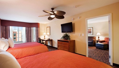 Suite, 2 Queen Beds, Accessible, Non Smoking (Mobility & Hearing, Roll-in Shower)