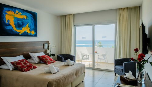 Double or Twin Room, Partial Sea View