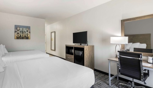 Standard Room, 2 Queen Beds, Non Smoking, Refrigerator & Microwave