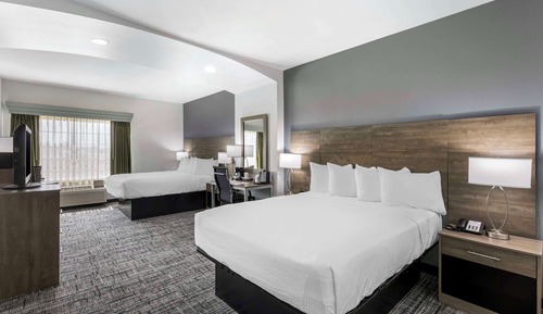 Standard Room, 2 Queen Beds, Non Smoking, Refrigerator & Microwave (Larger Room)