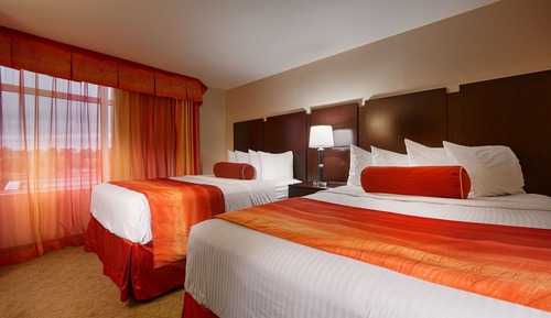 Standard Room, 2 Queen Beds, Non Smoking, Refrigerator & Microwave