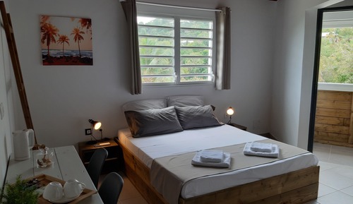 Deluxe Studio, 1 Queen Bed, Partial Ocean View