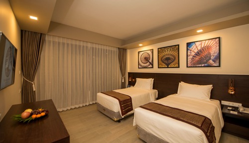 Deluxe Twin Room, Partial Sea View