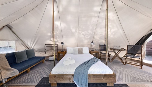 Luxury Tent, 1 Queen Bed, Shared Bathroom
