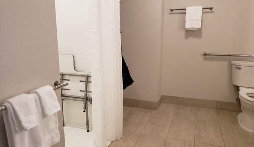 Suite, 1 King Bed, Mobility Accessible (Communications, Roll-In Shower)