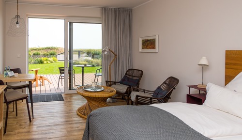 Deluxe Double Room, Terrace, Beach View