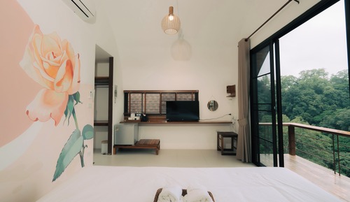 Basic Single Room, Balcony, Mountain View