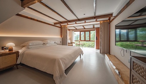 Dongzhi Family Room With Whole House Heating, Starry Sky Loft (Musu Bedding, Hd Projection, And Stun