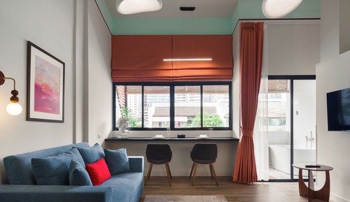 Design Studio Suite, 1 Bedroom, Bathtub, City View