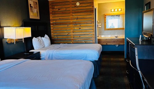 Economy Double Room, 2 Queen Beds, Non Smoking, Mountain View