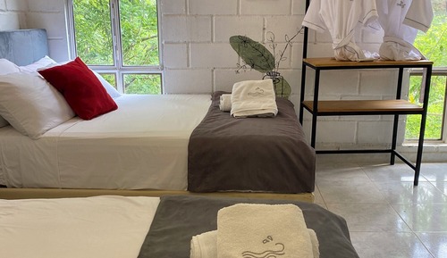 Family Quadruple Room, 2 Double Beds, Mountain View