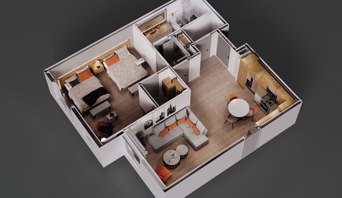 One Bedroom Residence - Double Queen
