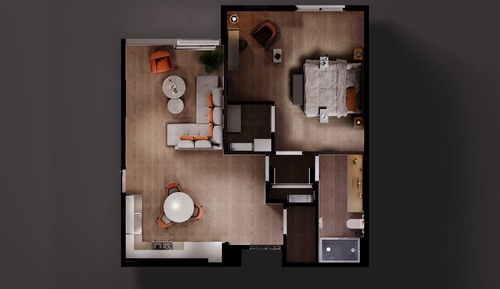 Accessible One Bedroom Residence - King