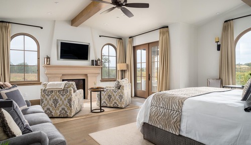 Luxury Studio Suite, 1 King Bed, Ensuite, Vineyard View