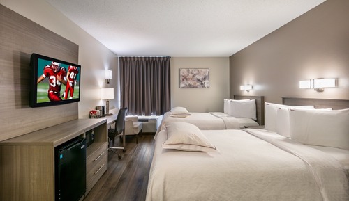 Premium Room, 2 Double Beds (Upgraded Bedding & Snack, Smoke Free)