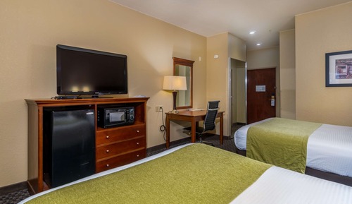 Standard Room, 2 Queen Beds, Non Smoking, Refrigerator & Microwave