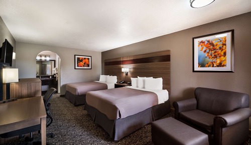 Standard Room, 2 Queen Beds, Non Smoking, Refrigerator & Microwave