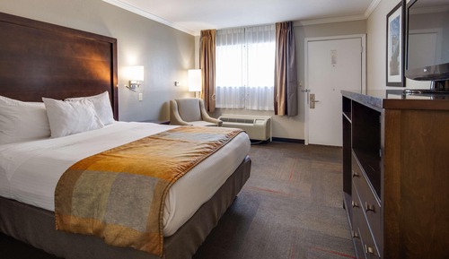 Standard Room, 1 Queen Bed, Accessible, Refrigerator & Microwave (Walk-in Shower)