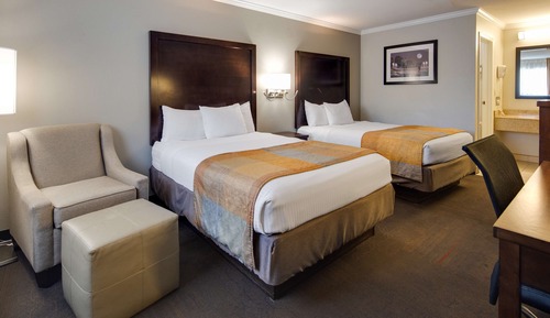Standard Room, 2 Double Beds, Non Smoking, Refrigerator & Microwave