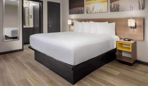 Standard Room, 1 King Bed, Refrigerator & Microwave