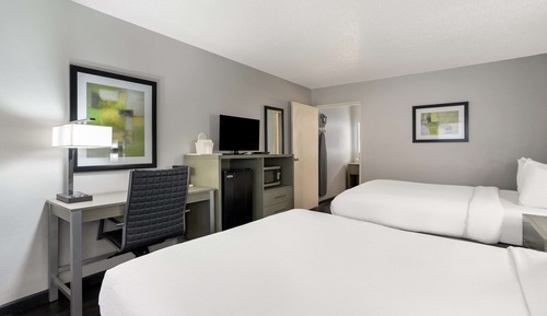 Standard Room, 2 Queen Beds, Non Smoking, Refrigerator & Microwave