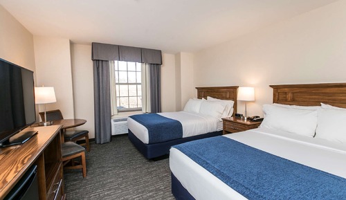 Standard Room, 2 Queen Beds, Non Smoking, Refrigerator & Microwave