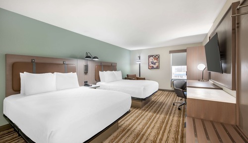 Standard Room, 2 Queen Beds, Non Smoking, Refrigerator & Microwave