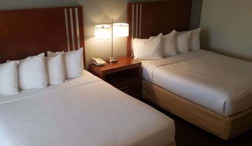Standard Room, 2 Queen Beds, Non Smoking, Refrigerator & Microwave