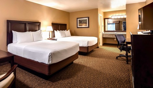 Standard Room, 2 Queen Beds, Non Smoking, Refrigerator & Microwave