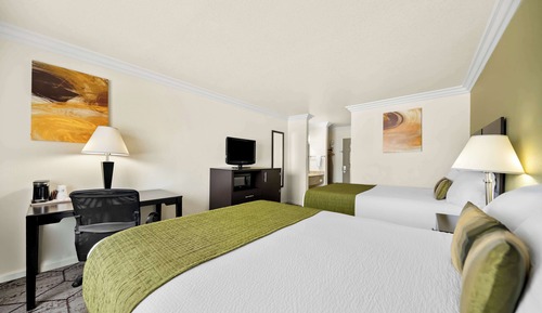 Standard Room, 2 Queen Beds, Non Smoking, Refrigerator & Microwave
