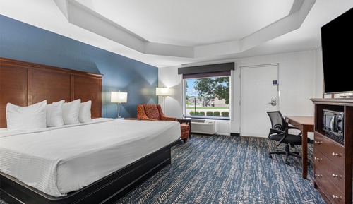 Standard Room, 1 King Bed, Non Smoking, Refrigerator & Microwave