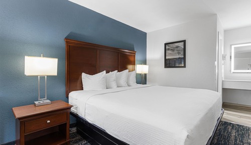 Standard Room, 1 King Bed, Non Smoking, Refrigerator & Microwave
