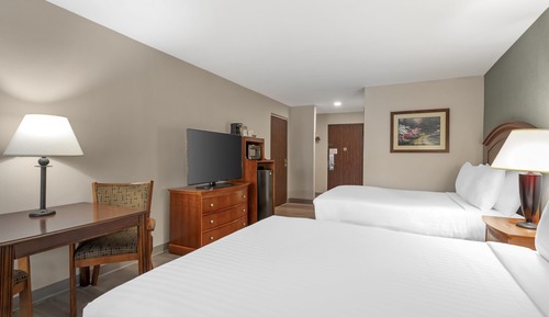 Standard Room, 2 Queen Beds, Non Smoking, Refrigerator & Microwave