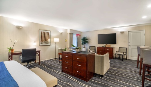 Suite, 1 King Bed, Non Smoking, Refrigerator & Microwave (Oversized Room;with Sofabed)