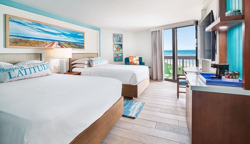 Premium Sand Room Two Queen Beds Partial Ocean View