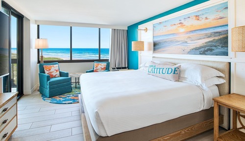 Two Bedroom Partial Ocean View Condo, 1 King, 1 Queen