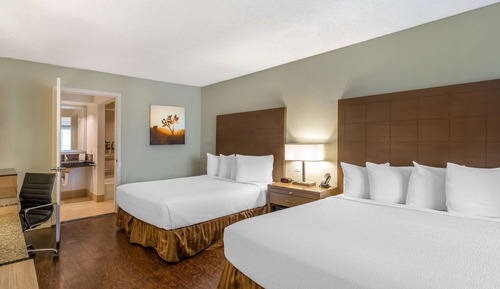 Standard Room, 2 Queen Beds, Non Smoking, Refrigerator & Microwave