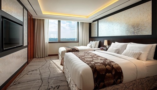 [Breakfast + Lounge benefits per number of guests] Deluxe Suite Family Twin