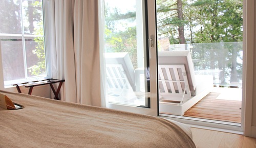 Suite supérieure, pavillon Massawippi, vue lac