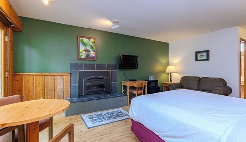Deluxe 1 Queen Bed, Fireplace, 1st Floor