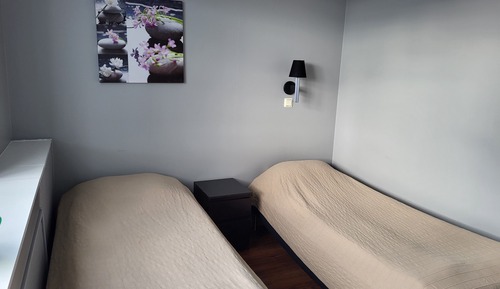 Apartment 2 rooms, 2 single beds (90cm)